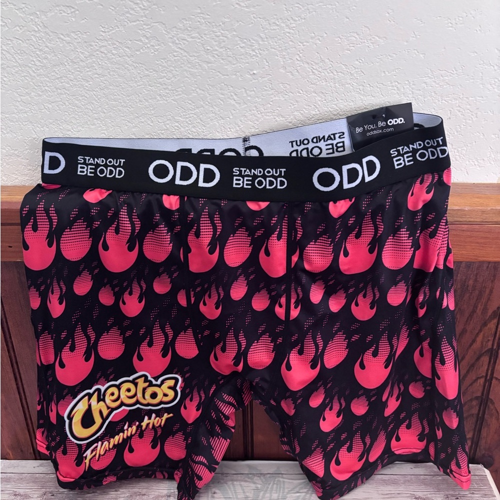 Cheetos Flaming Hot boxer briefs- Black and Red